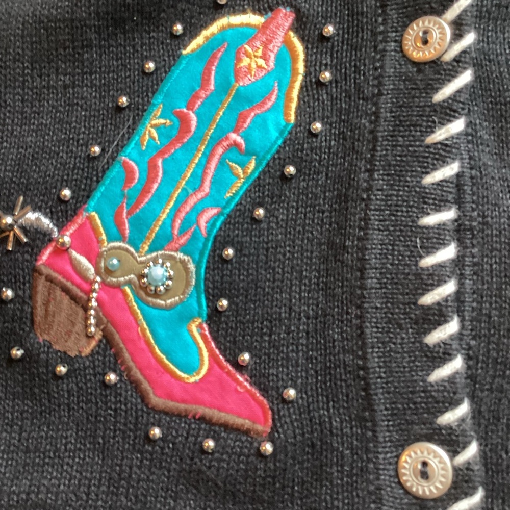 CHRISTMAS COWGIRL SWEATER XL - Picture 6 of 7
